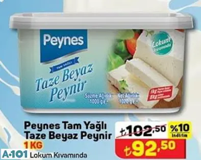 Paynes Tam Yağlı Taze Beyaz Peynir