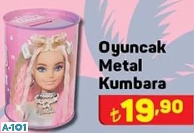 Barbie Oyuncak Metal Kumbara