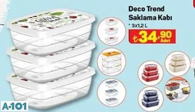 Deco Trend Saklama Kabı