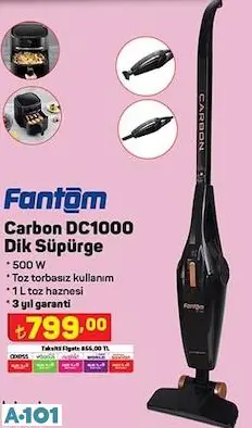 fantom carbon dc1000 dikey süpürge