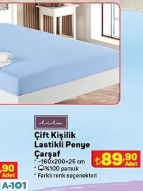 Çift Kişilik Lastikli Penye Çarşaf