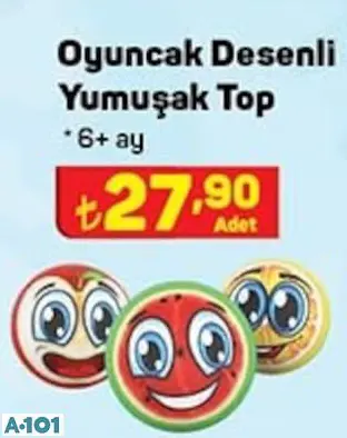 Oyuncak Desenli Yumuşak Top