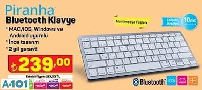 piranha bluetooth klavye