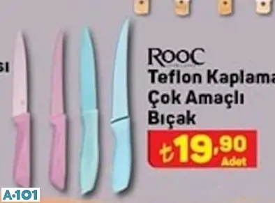 Rooc Teflon Kaplama Çok Amaçlı Bıçak