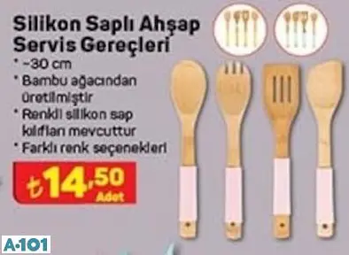 Silikon Saplı Ahşap Servis Gereçleri