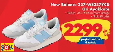 New Balance 237-WS237YCB Gri Ayakkabı