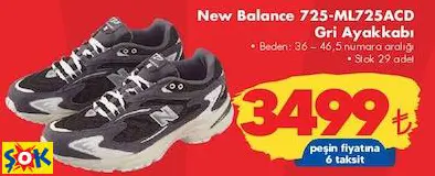 New Balance 725-ML725ACD Gri Ayakkabı