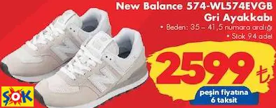 New Balance 574-WL574EVGB Gri Ayakkabı