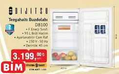 Dijitsu Tezgahaltı Buzdolabı DB100