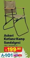 Askeri Katlanır Kamp Sandalyesi