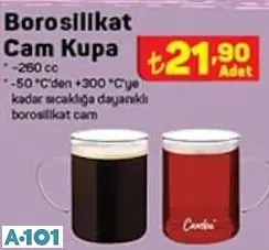 Borosilikat Cam Kupa