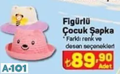 Figürlü Çocuk Şapka