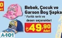 Bebek Çocuk Ve Garson Boy Şapka