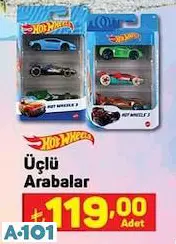 Hot Wheels Üçlü Arabalar