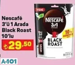 Nescafe 3'Ü 1 Arada Black Roast 10'Lu Kahve