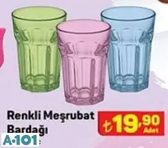 Renkli Meşrubat Bardağı