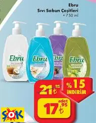 Ebru Sıvı Sabun Çeşitleri