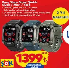 Rova Stone Smart Watch / Akıllı Saat