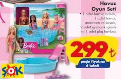 Barbie Havuz Oyun Seti