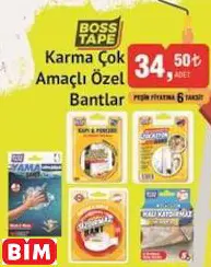 Boss Tape Karma Çok Amaçlı Özel Bantlar