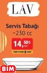 Lav Servis Tabağı