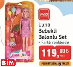 MGS Luna Bebekli Balonlu Set