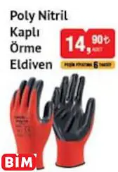 Poly Nitril Kaplı Örme Eldiven