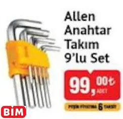 SGS Allen  Anahtar Takım  9’Lu Set