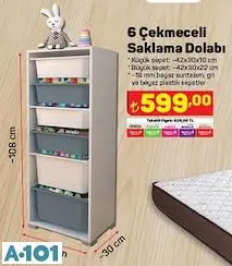 6 Çekmeceli Saklama Dolabı