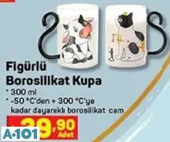 Figürlü Borosilikat Kupa