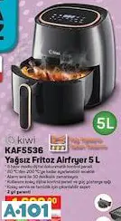 Kiwi Yağsız Fritöz Airfryer