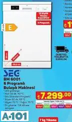 Seg 6 Programlı Bulaşık Makinesi