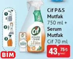 Cif Cif P&S Mutfak 750 ml + Serum Mutfak Cif Cif P&S Mutfak 750 ml + Serum Mutfak