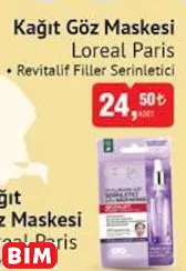Loreal Paris Kağıt Göz Maskesi Loreal Paris Kağıt Göz Maskesi