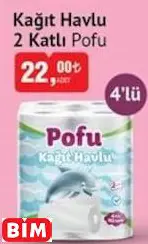 Pofu  Kağıt Havlu 2 Katlı