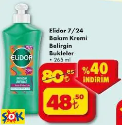 Elidor 7/24 Bakım Kremi Belirgin Bukleler