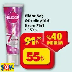 Elidor Saç Güzelleştirici Krem 7in1