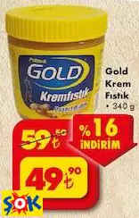 Gold Krem Fıstık 340 g