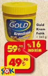 Gold Krem Fıstık 340 G