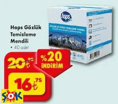 Hops Gözlük Temizleme Mendili 40 adet