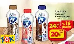 İçim Fit Süt Kakaolu/ Kahveli/Çilekli 500 Ml