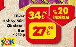 Ülker Hobby Mini Çikolatalı Bar