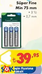 Faber Castell Süper Fine Min 75 mm 3 'lü 0,7 mm