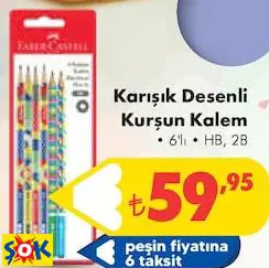 Karışık Desenli Kurşun Kalem