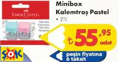 Minibox Kalemtraş Pastel • 2’li