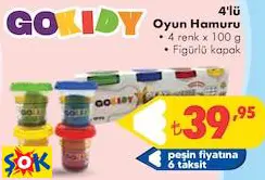 Gokidy 4'Lü Oyun Hamuru