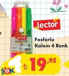 Fosforlu Kalem 4 Renk