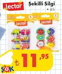 Şekilli Silgi 6'lı