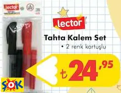 Tahta Kalem Set • 2 Renk Kartuşlu