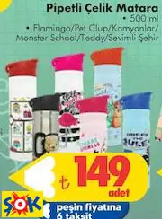 Pipetli Çelik Matara • 500 ml